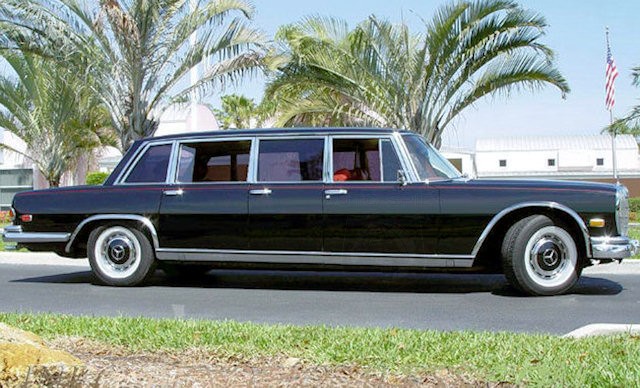 Hugh Hefner's 1969 and 1971 Mercedes-Benz 600 Pullman Limousines For Sale in New Zealand